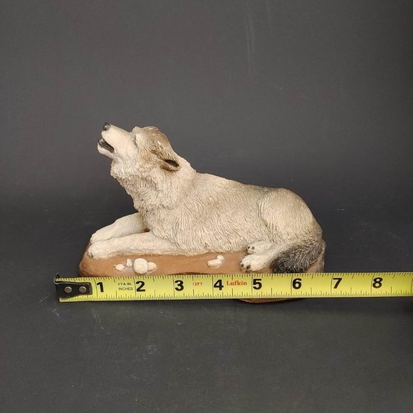 Vintage Living Stone Wolf Figurine "Lady of the Pack" 1993 Howling 7" X 4" - Picture 9 of 9